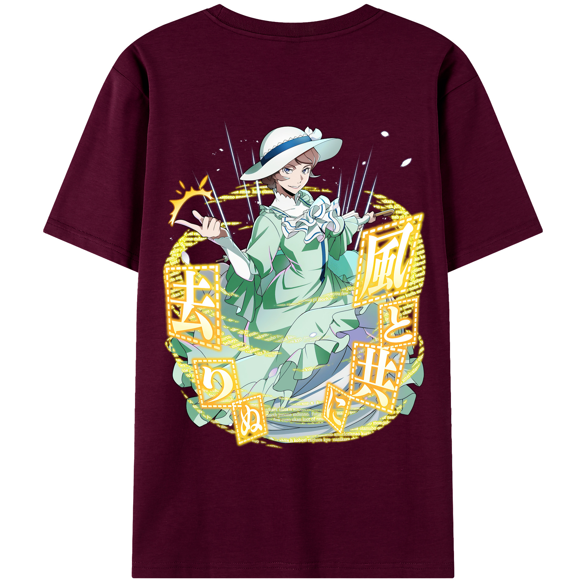 （画像用） 文豪ストレイドッグス Bungo Stray Dogs レディース半袖Tシャツ(バックプリント)